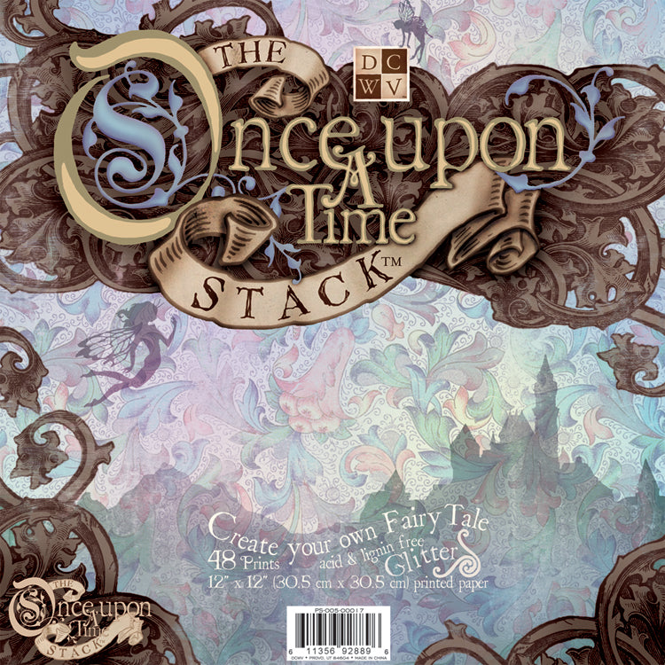 DCWV Once Upon a Time Single-Sided 12x12" Cardstock Stack