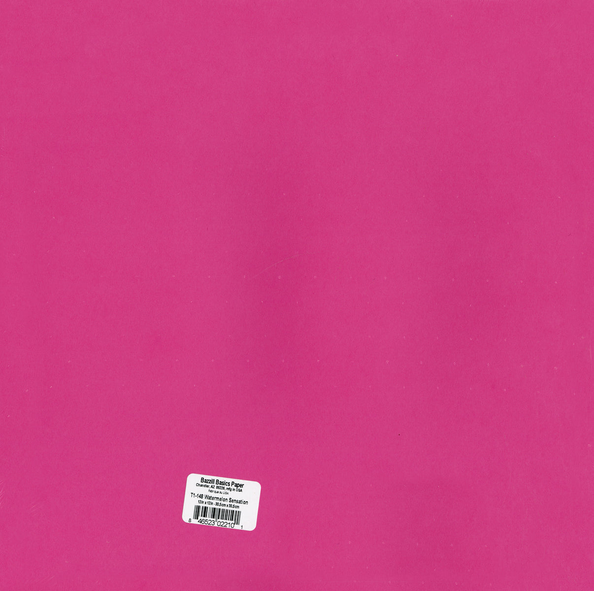 Bazzill Foil Cardstock 12X12-Hot Pink - 846523050937