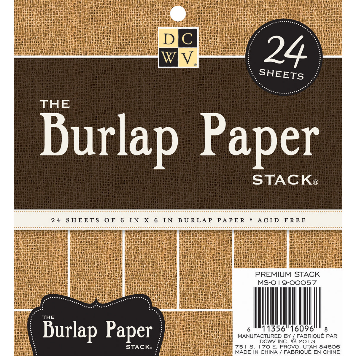 DCWV Specialty Stack 6x6" - Burlap