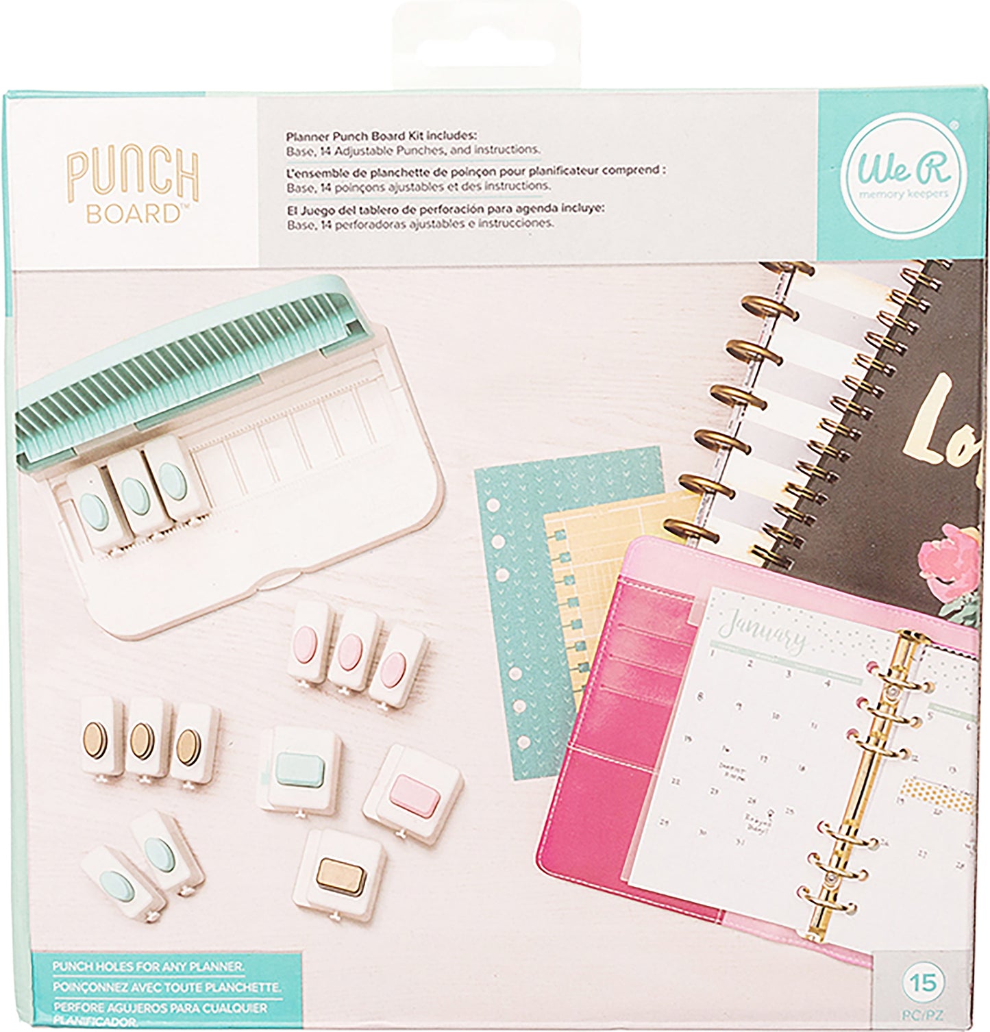 We R Memory Keepers Planner Punch Board I Want it All Bundle