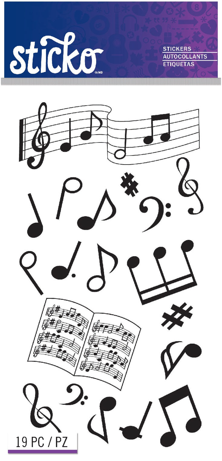 Sticko Stickers-Musical Notes