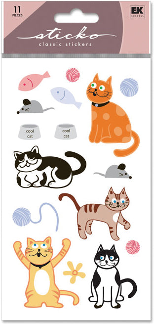 Sticko Stickers-Cat Glitter