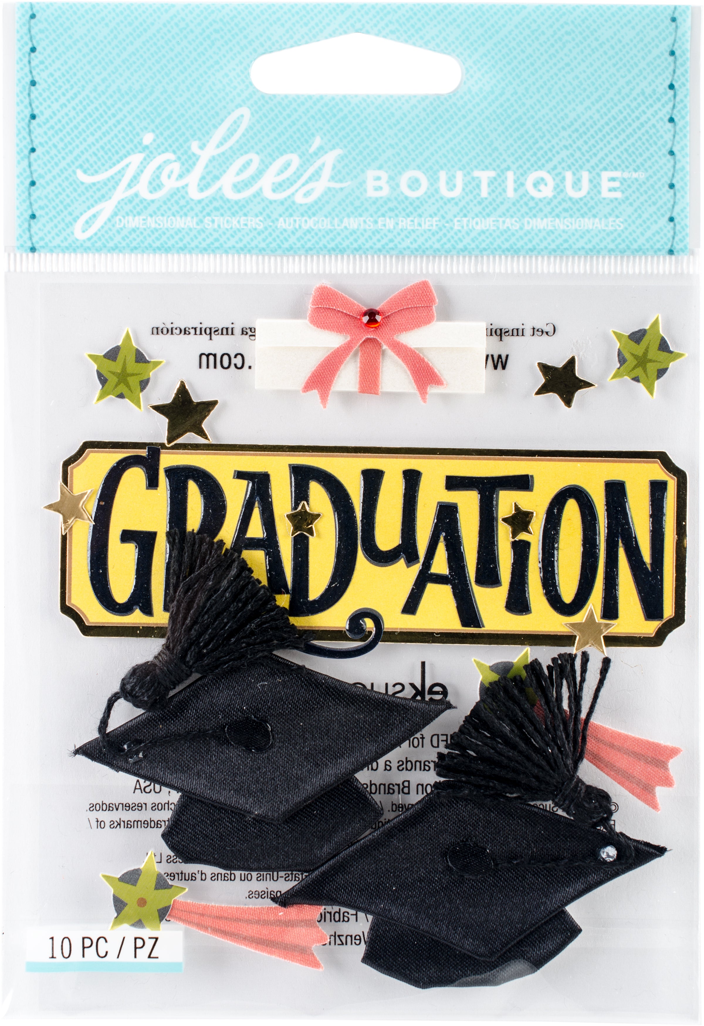 Jolee's Boutique Dimensional Stickers - Graduation, 10pcs