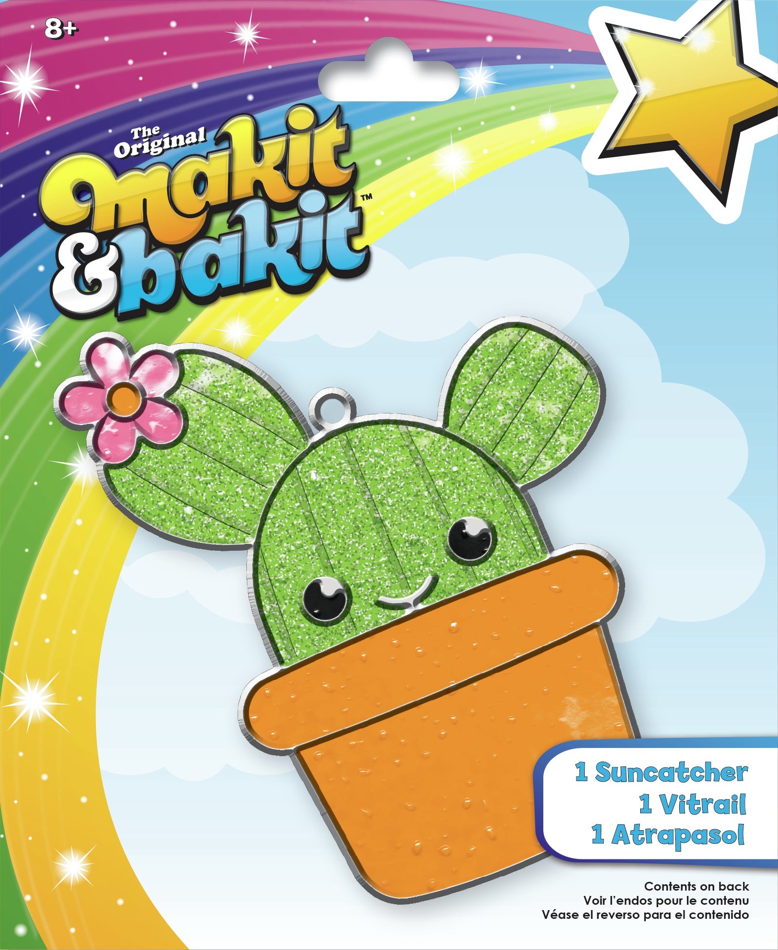 Colorbok Makit & Bakit Suncatcher Kit-Cactus