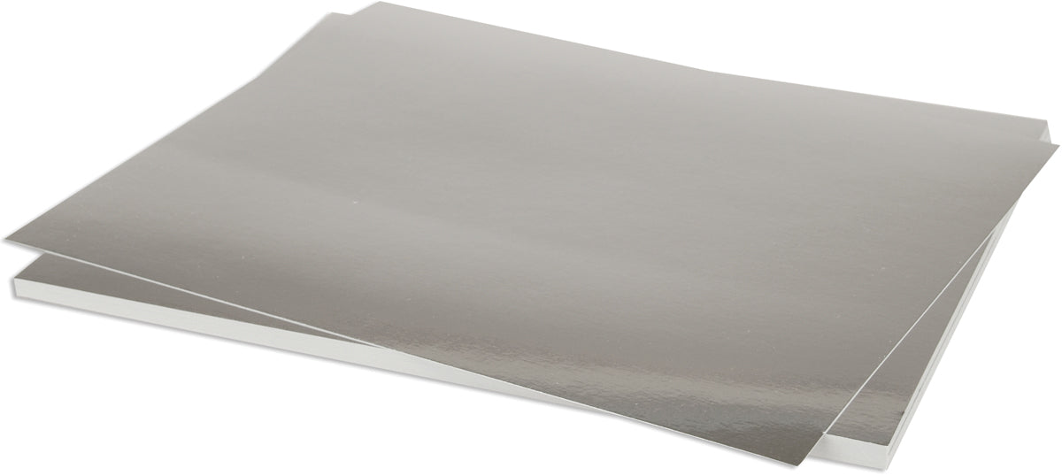Bazzill Foil Silver 8.5x11" Cardstock Pack