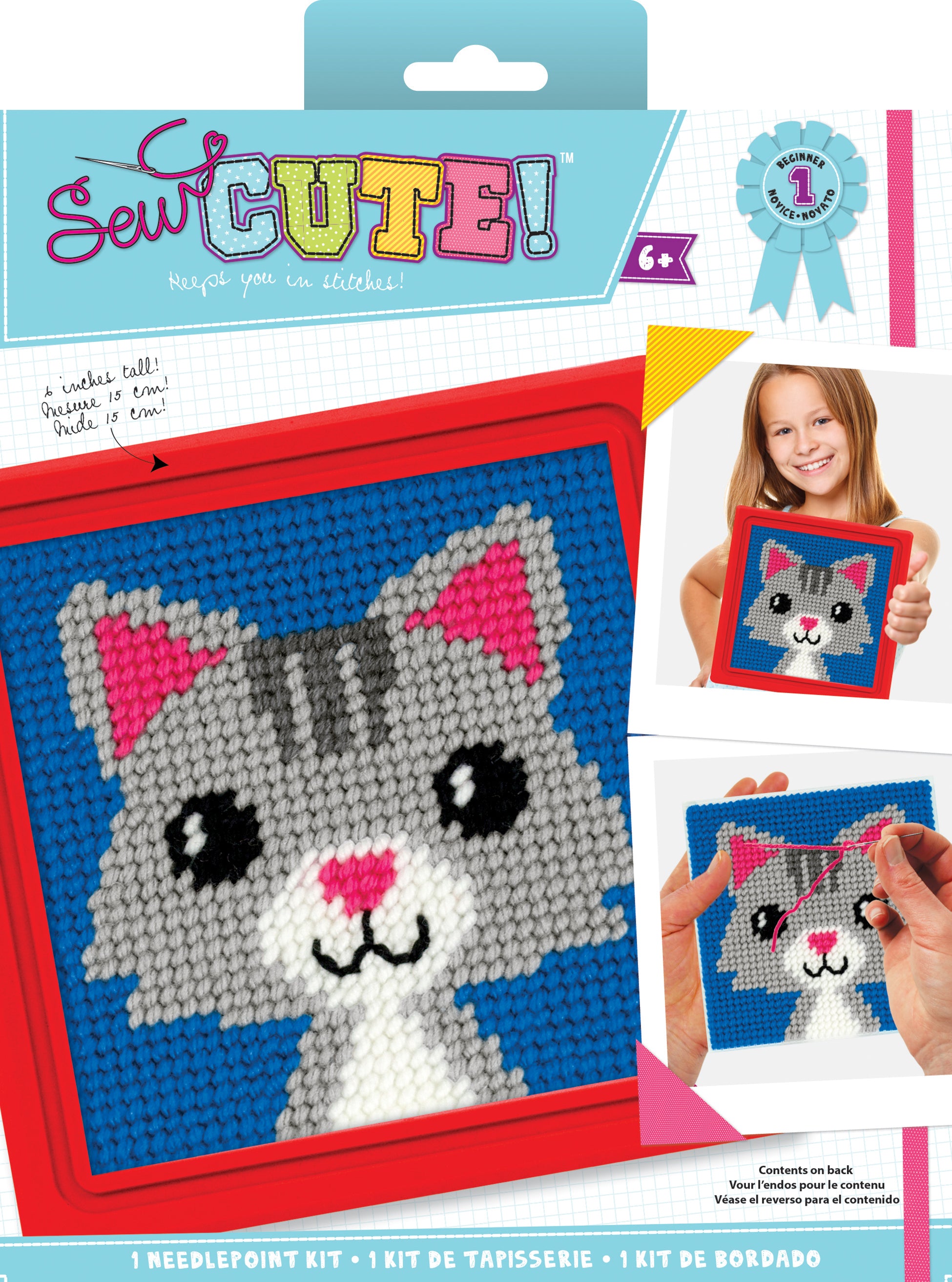 Sew Cute! Needlepoint Lola Cat Kit