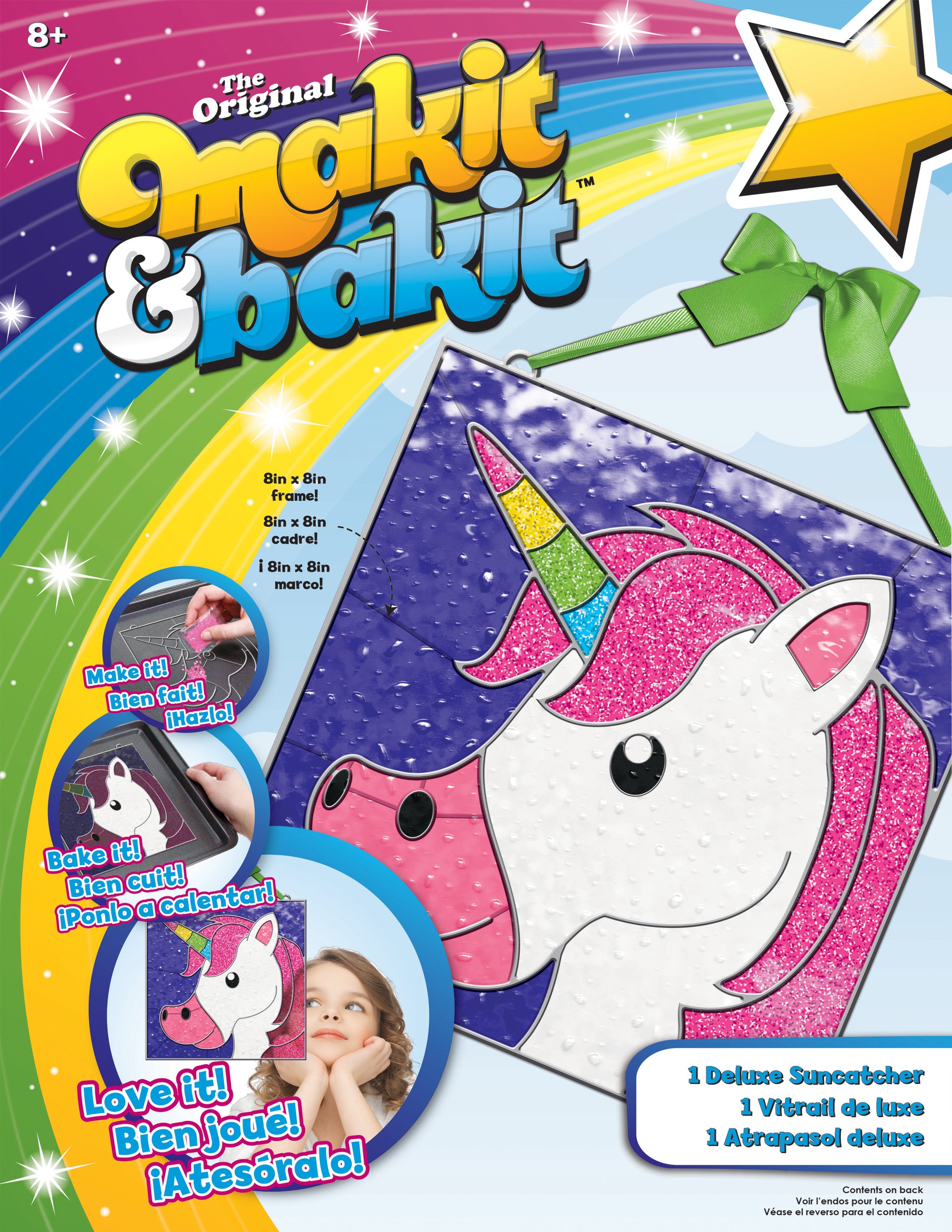 Colorbok Makit & Bakit Deluxe Suncatcher Kit-Unicorn