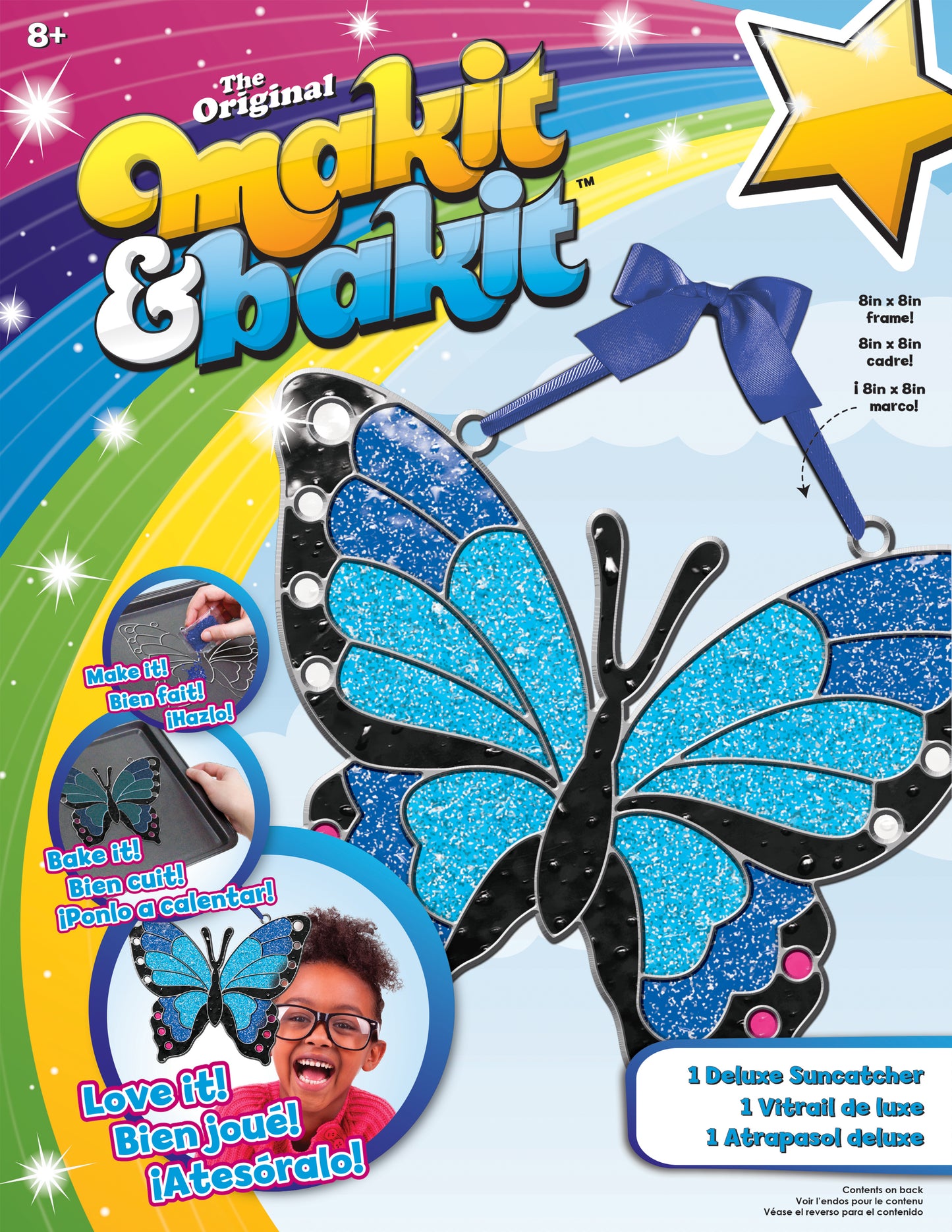 Colorbok Makit & Bakit Deluxe Suncatcher Kit-Butterfly