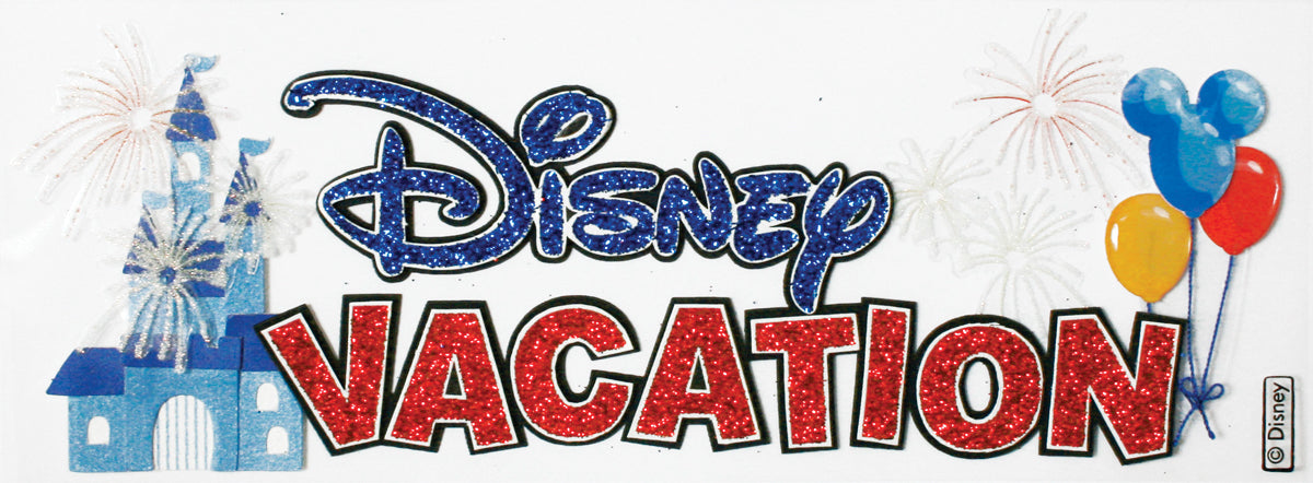 Disney Title Dimensional Stickers-Disney Vacation
