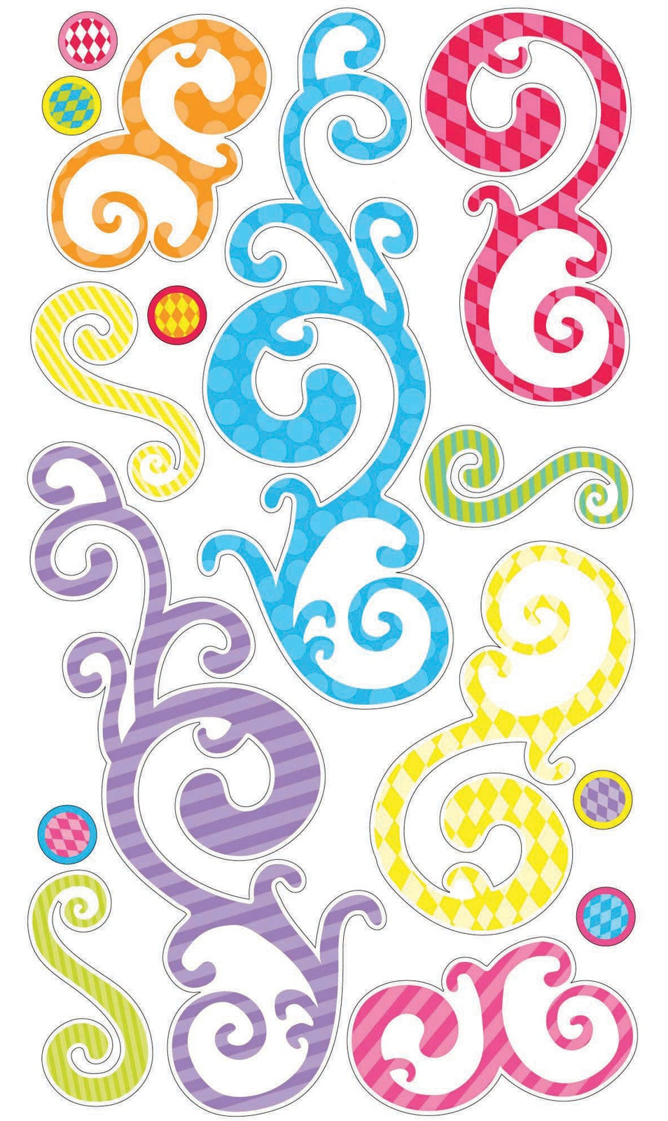 Sticko Classic Stickers-Birthday Swirls