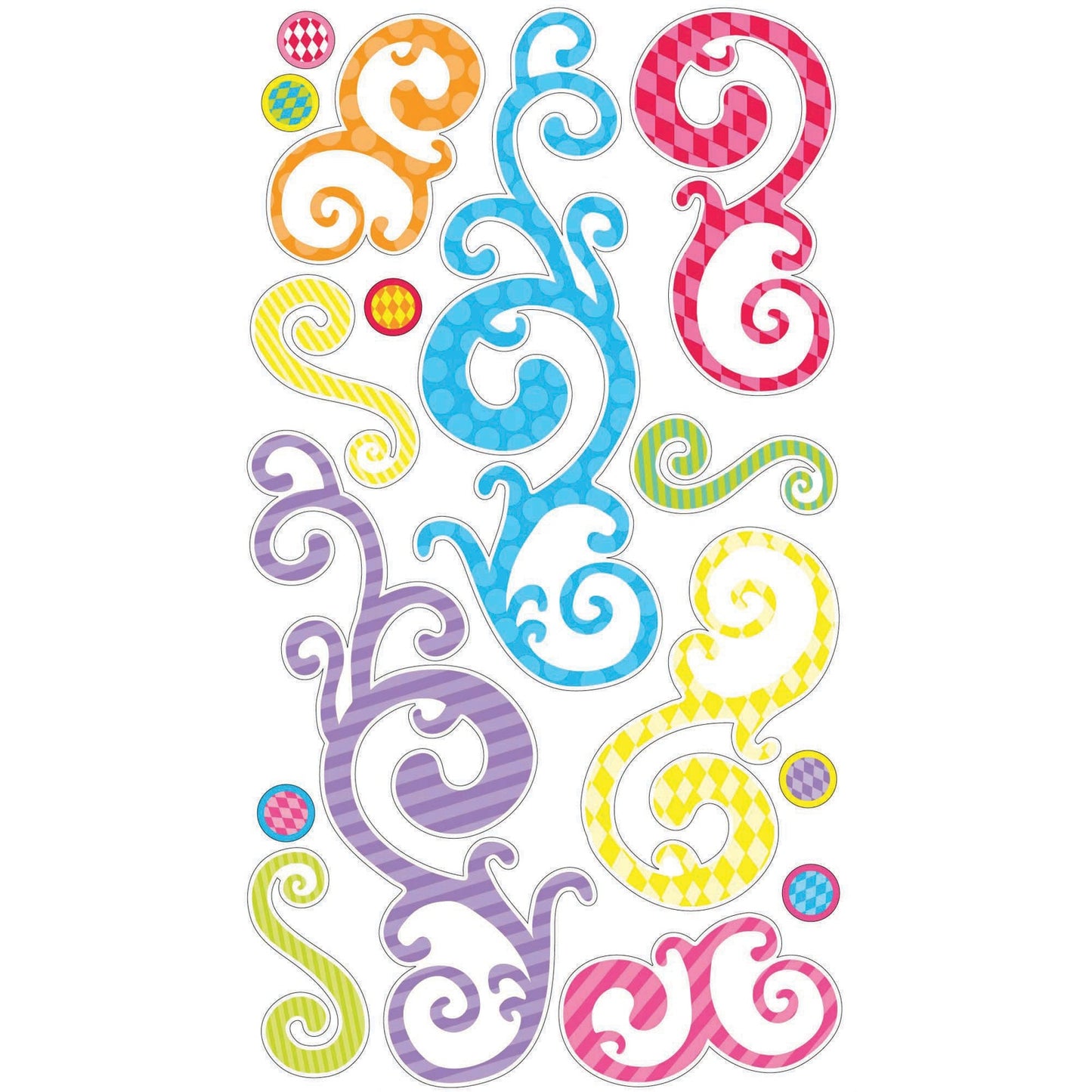 Sticko Classic Stickers-Birthday Swirls