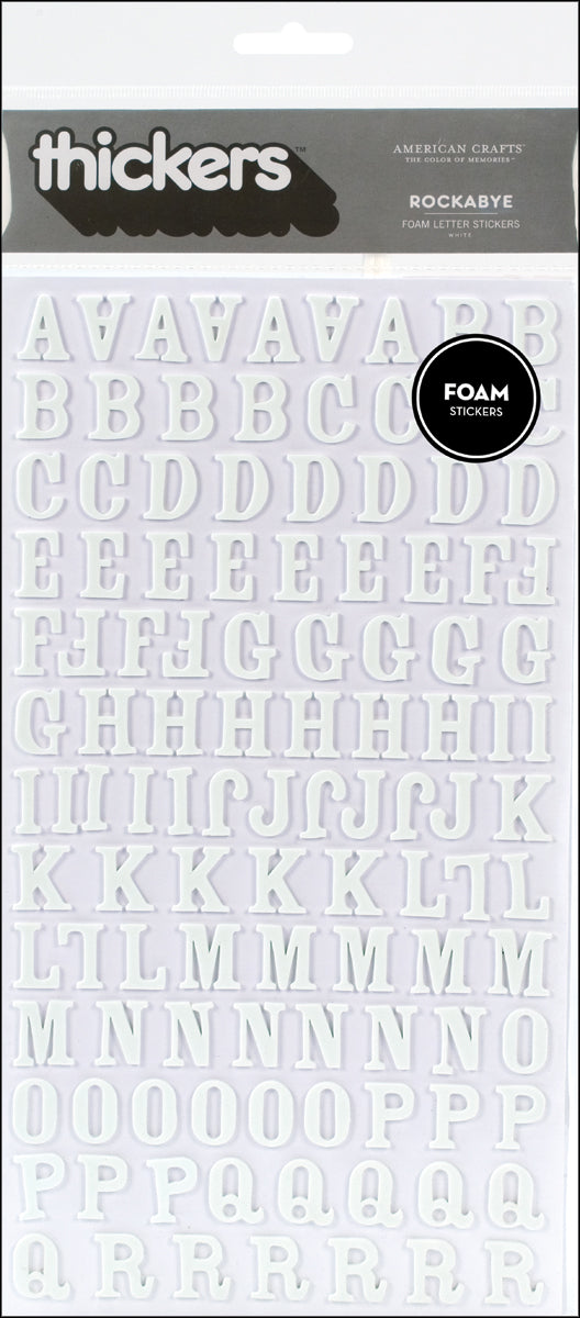 Queen & Co. WHITE Foam Letter Stickers – Scrapbooksrus