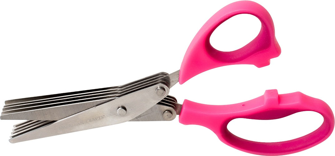 American Crafts Scissors 8 Fringe Pink