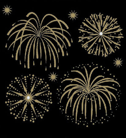 Jolee's Bling Stickers-Gold Fireworks