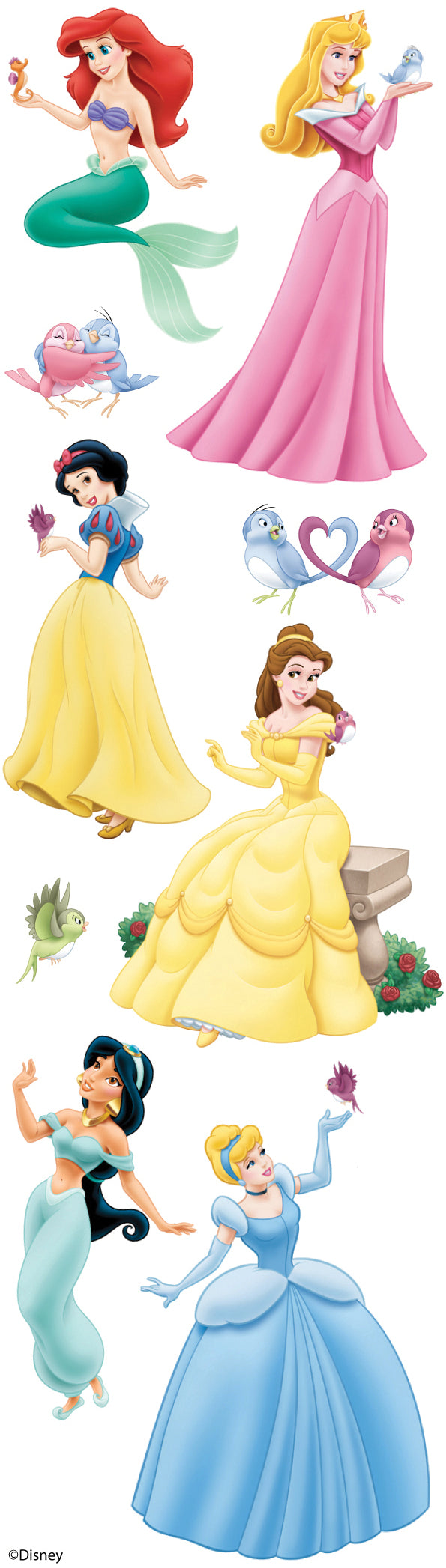 Disney Slims Dimensional Stickers-Princess – American Crafts