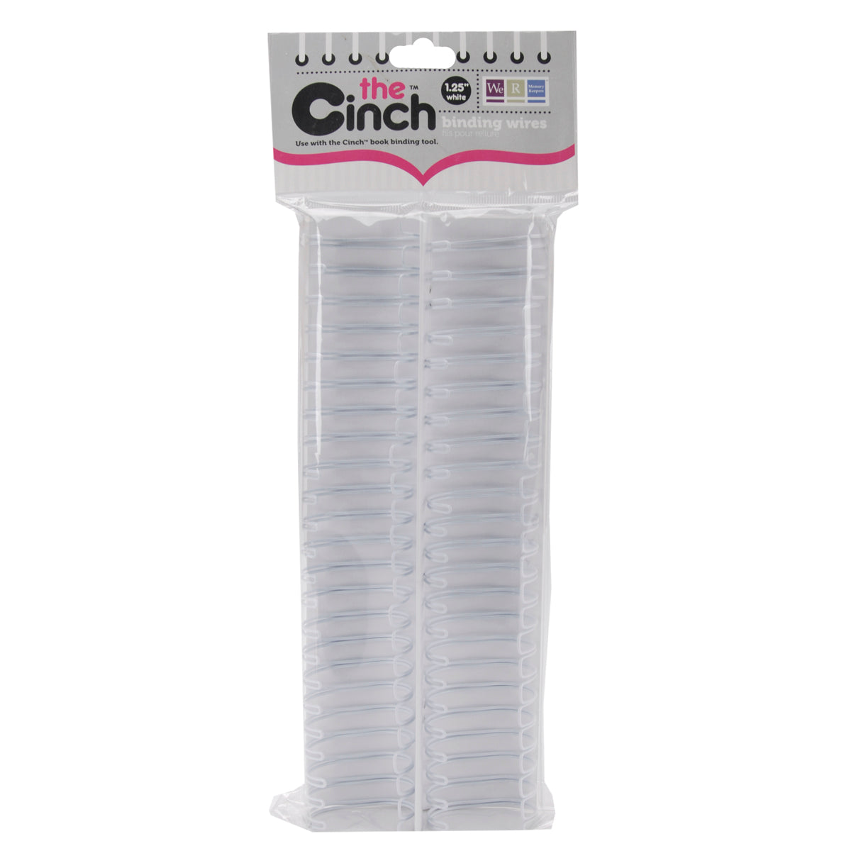 Cinch Wires 1.25" 2/Pkg-White