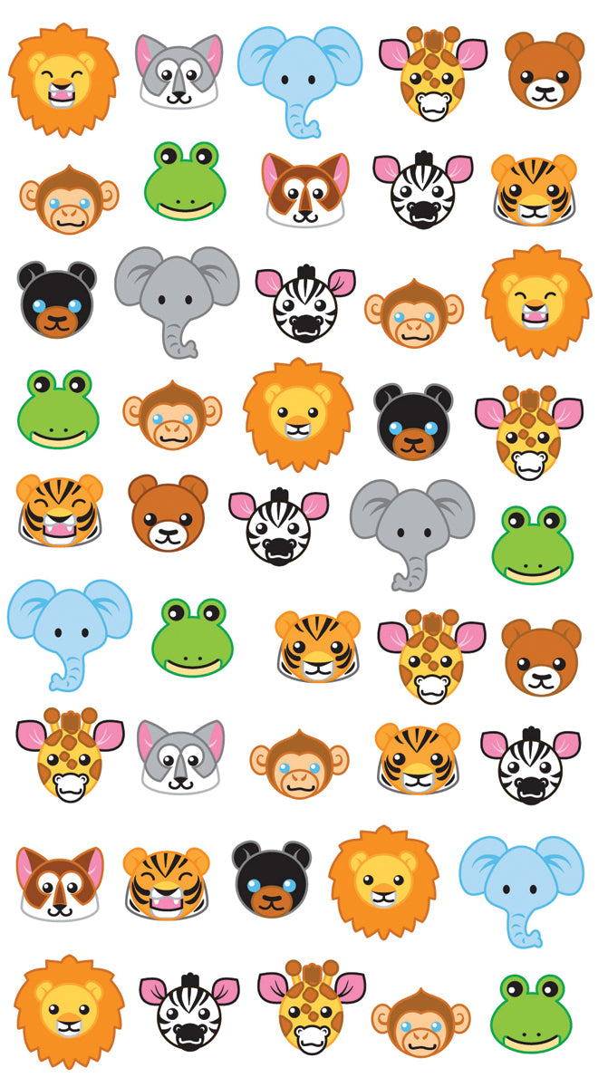 Sticko Stickers-Zoo Faces