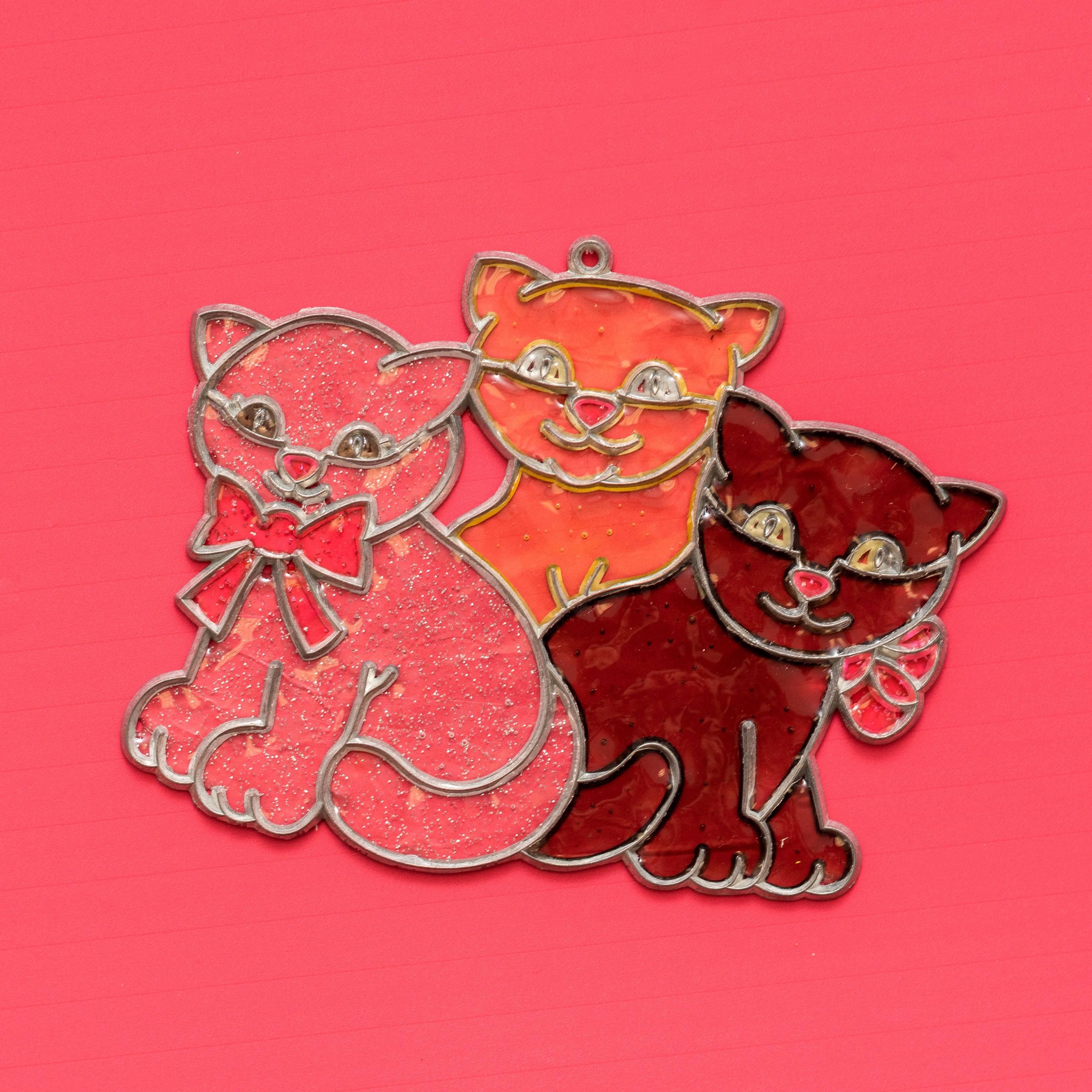 Colorbok Makit & Bakit Glittering Suncatcher Kit-Kittens