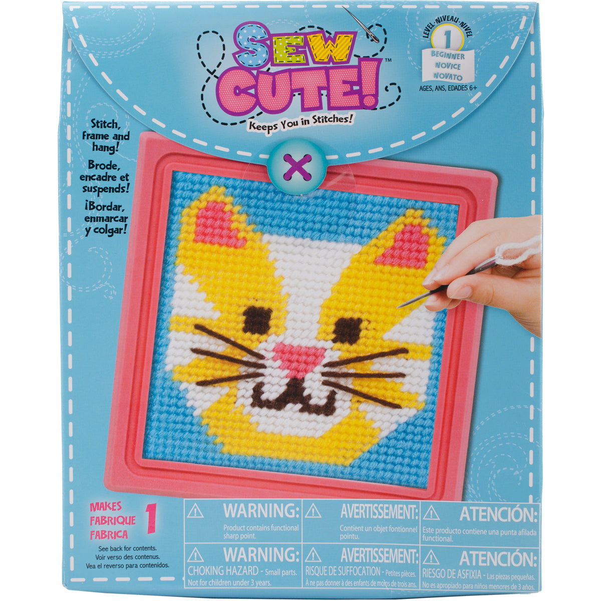 Sew Cute! Needlepoint Cat Kit