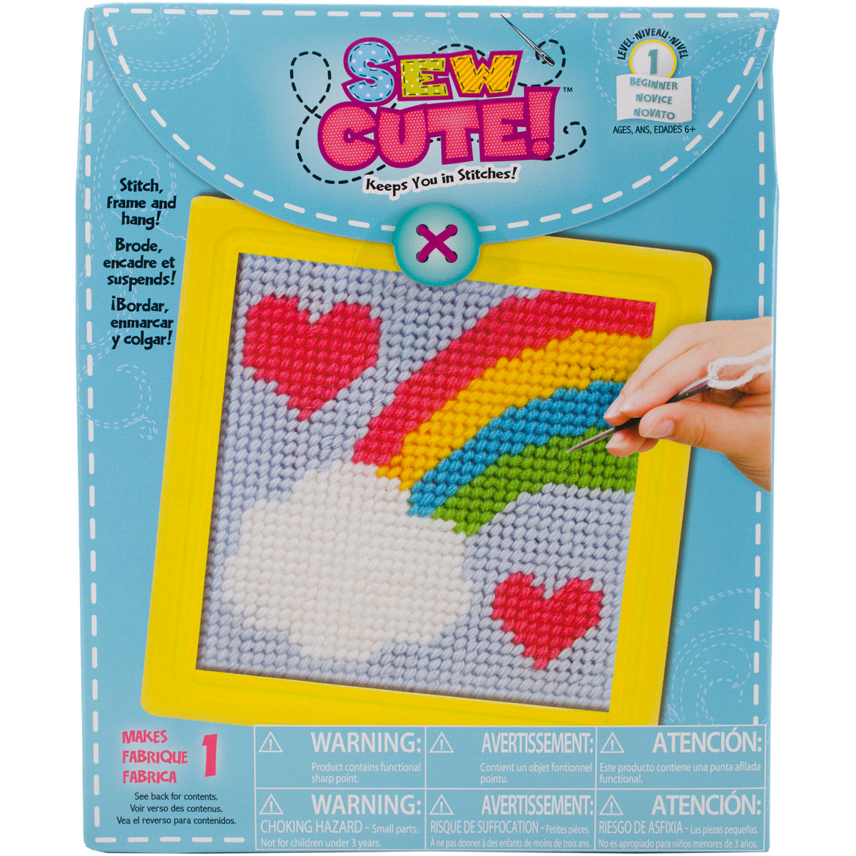 Sew Cute! Needlepoint Rainbow Kit