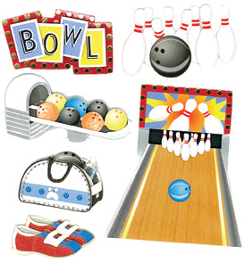 Jolee's Boutique Dimensional Stickers-Bowling Alley