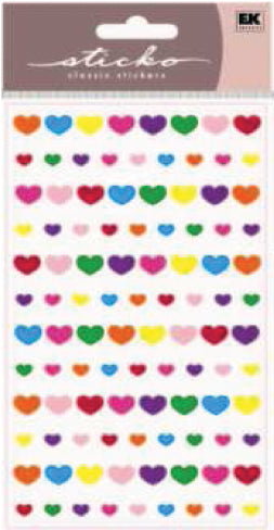 Sticko Dimensional Stickers-Teeny Mini Hearts