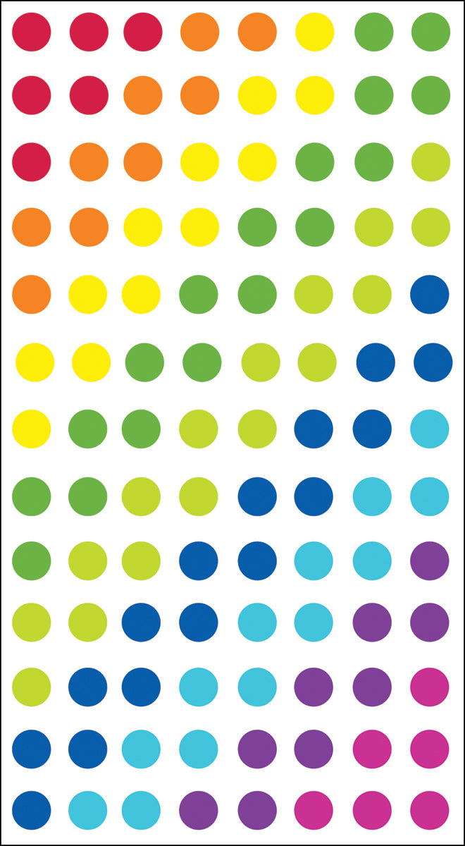 Sticko Dimensional Stickers-Dots - Brights