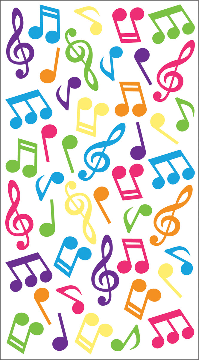 Sticko Dimensional Stickers-Music Notes
