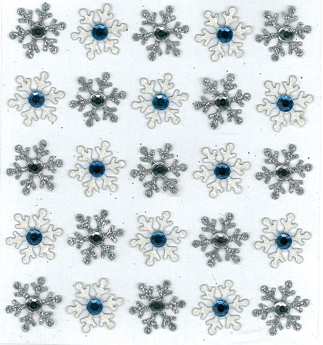 Jolee's Cabochon Dimensional Repeat Stickers-Snowflake Repeats