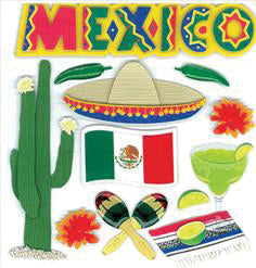 Jolee's Boutique Dimensional Stickers-Mexico