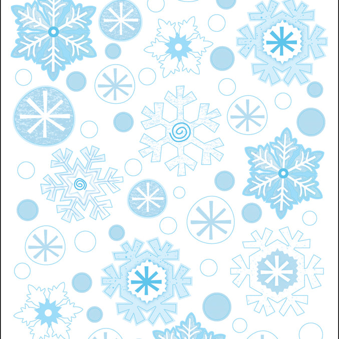 Sticko Winter Snowflakes Stickers with UV Accents, 79pcs