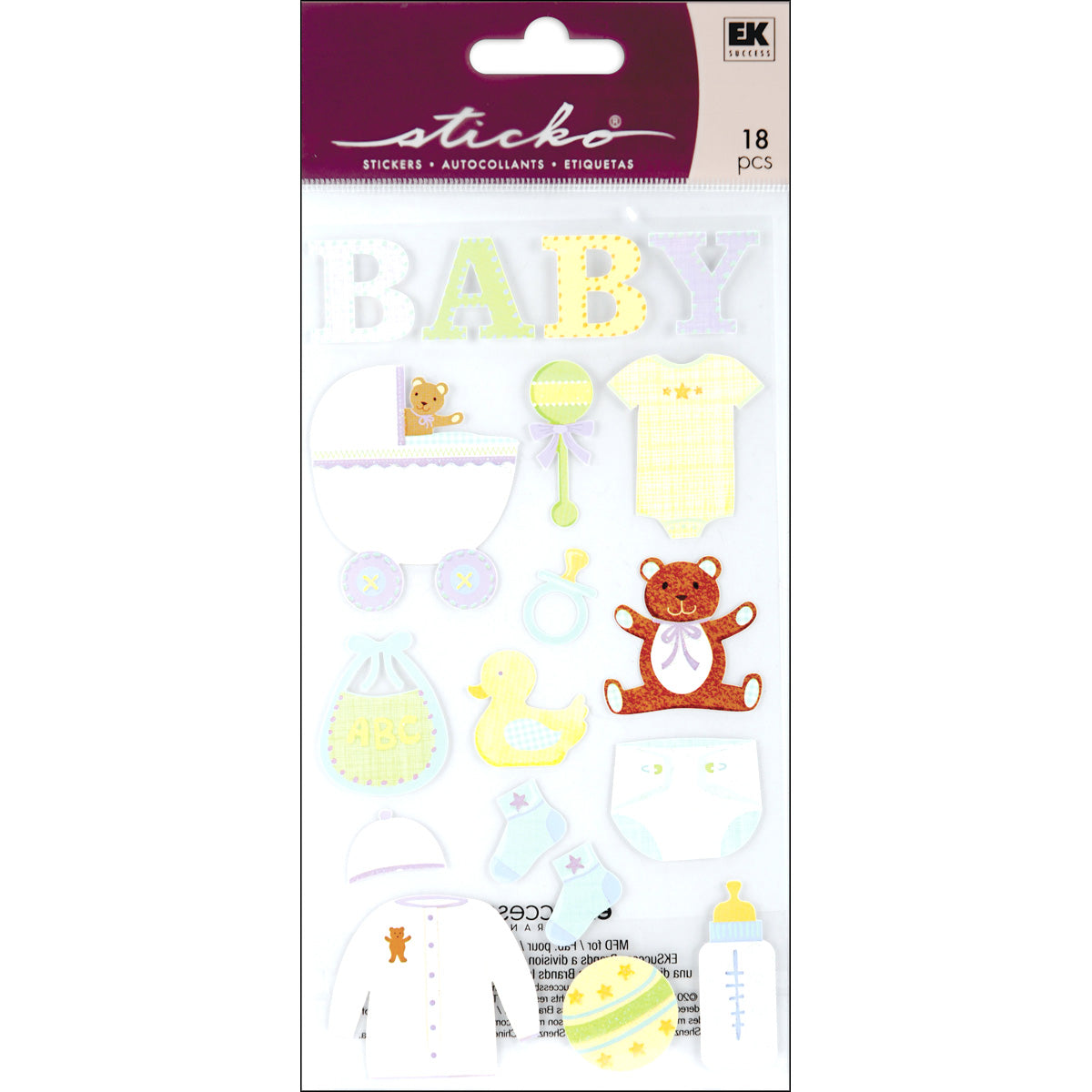 Sticko Stickers-Baby Objects