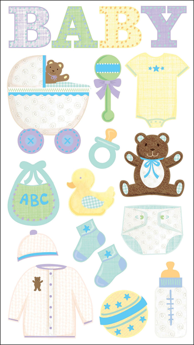 Sticko Stickers-Baby Objects