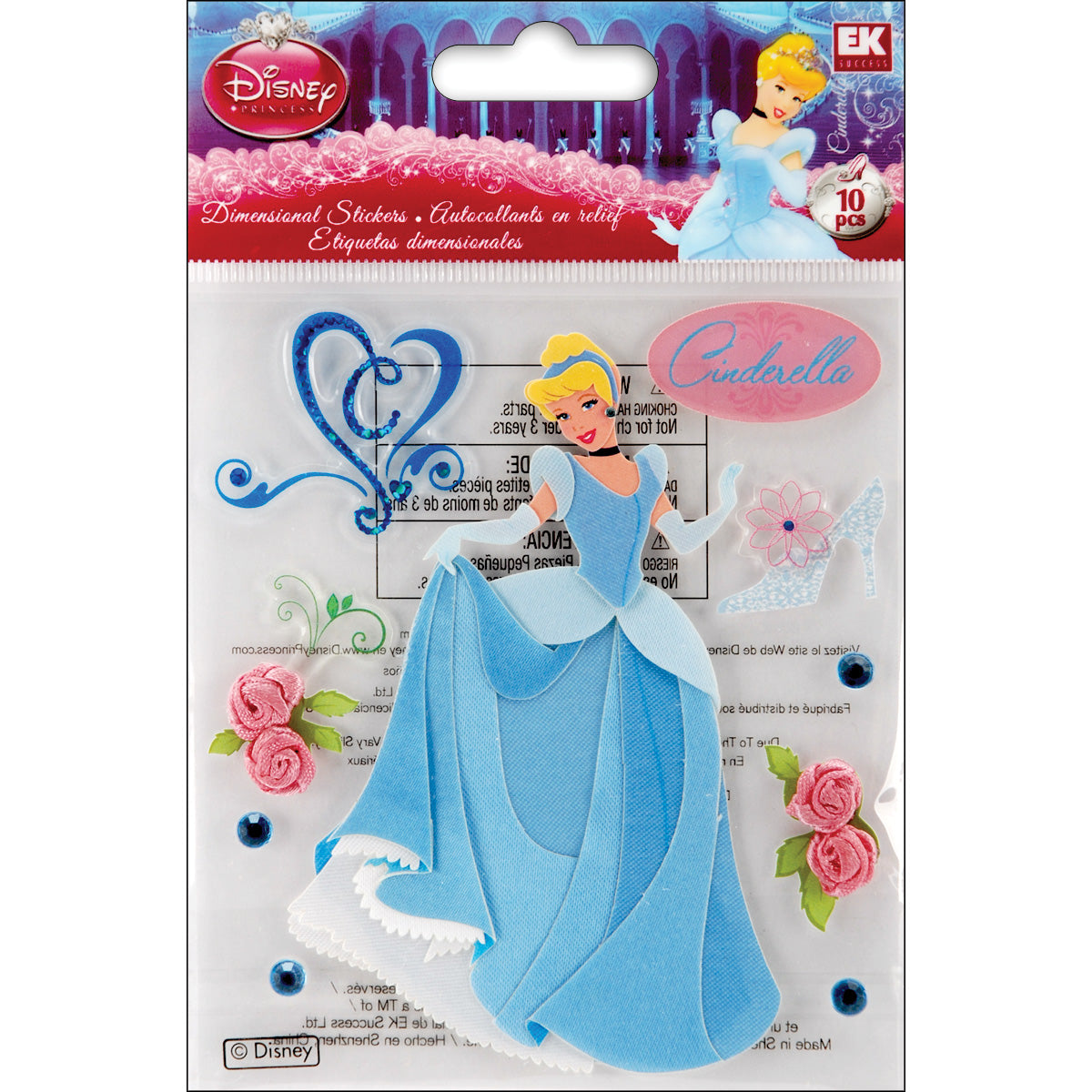 Disney Dimensional Stickers-Cinderella