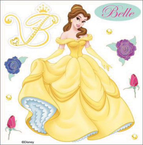 EK Success Disney Princess Dimensional Stickers - Belle, 10pcs