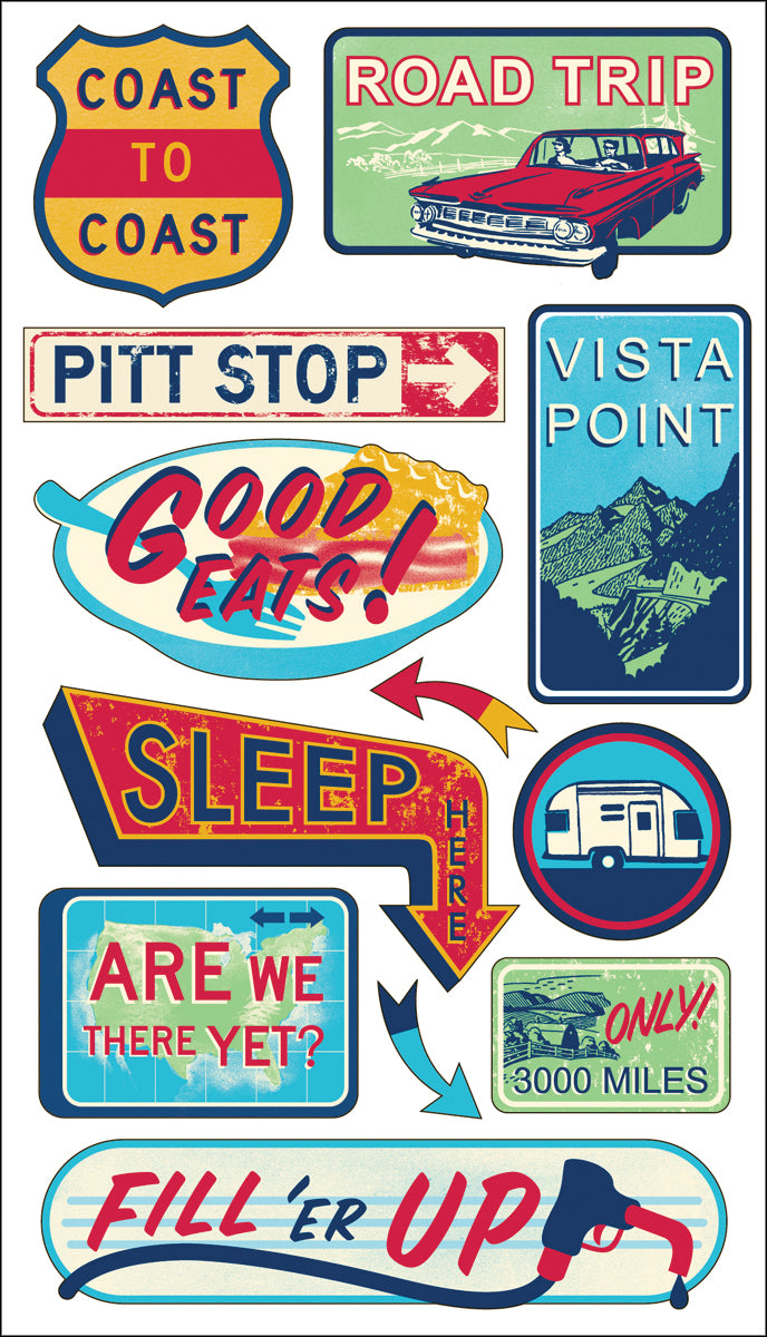 Sticko Stickers-Coast To Coast