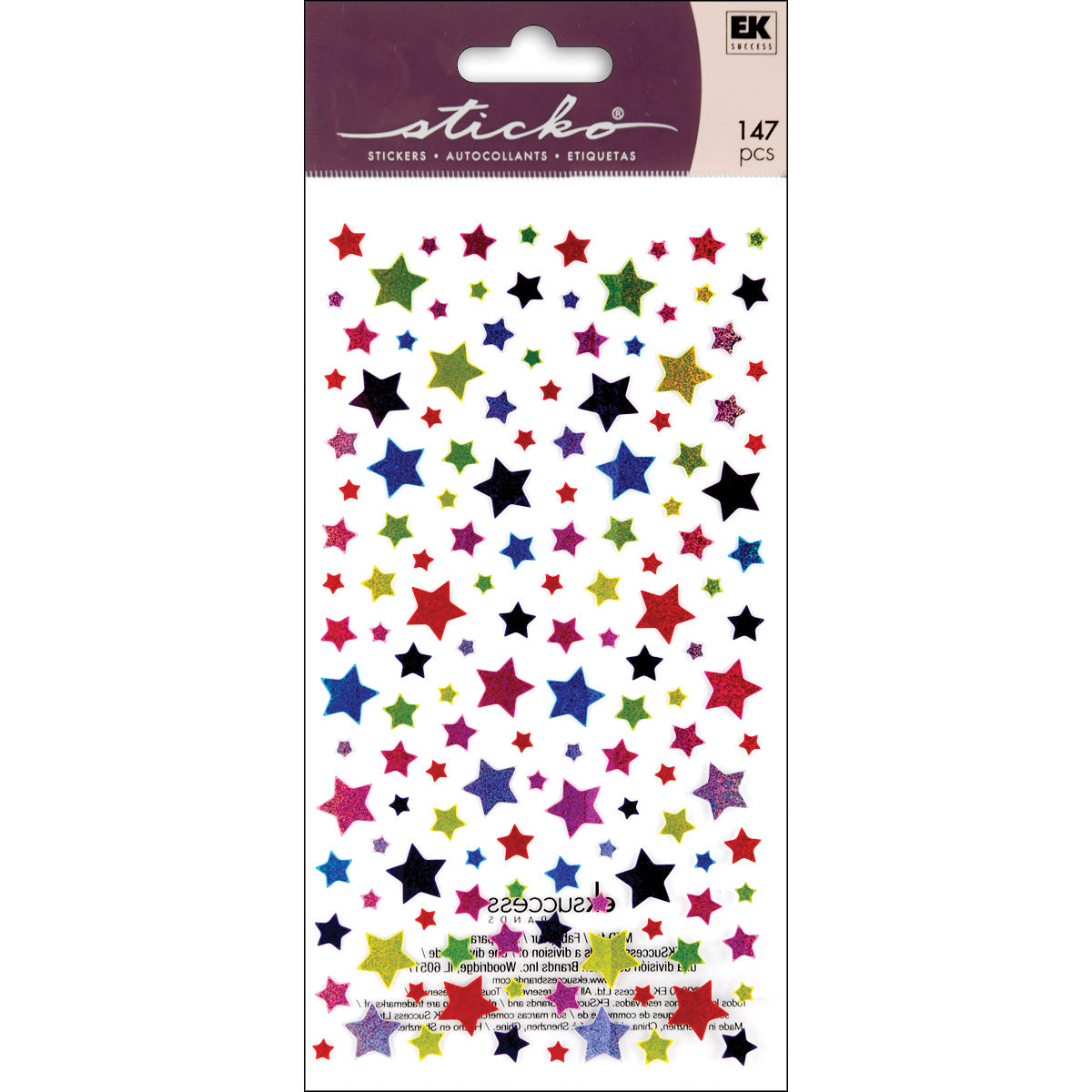 Sticko Stickers - Shimmery Stars, 117pcs