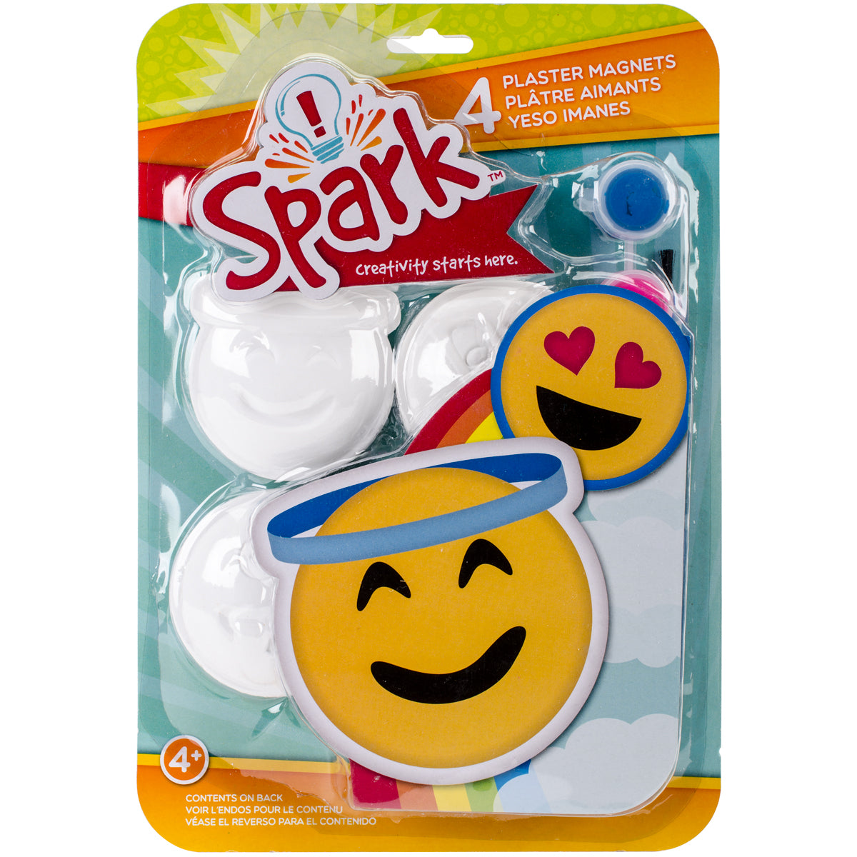 Spark Plaster Magnet Kit-Happy Emoji