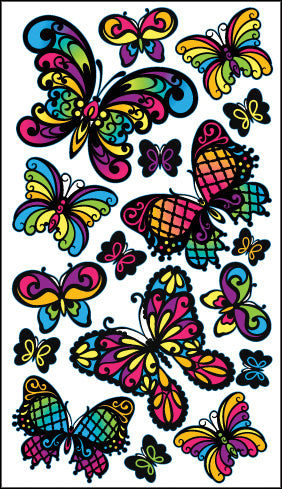Sticko Stickers-Stained Glass Butterfly