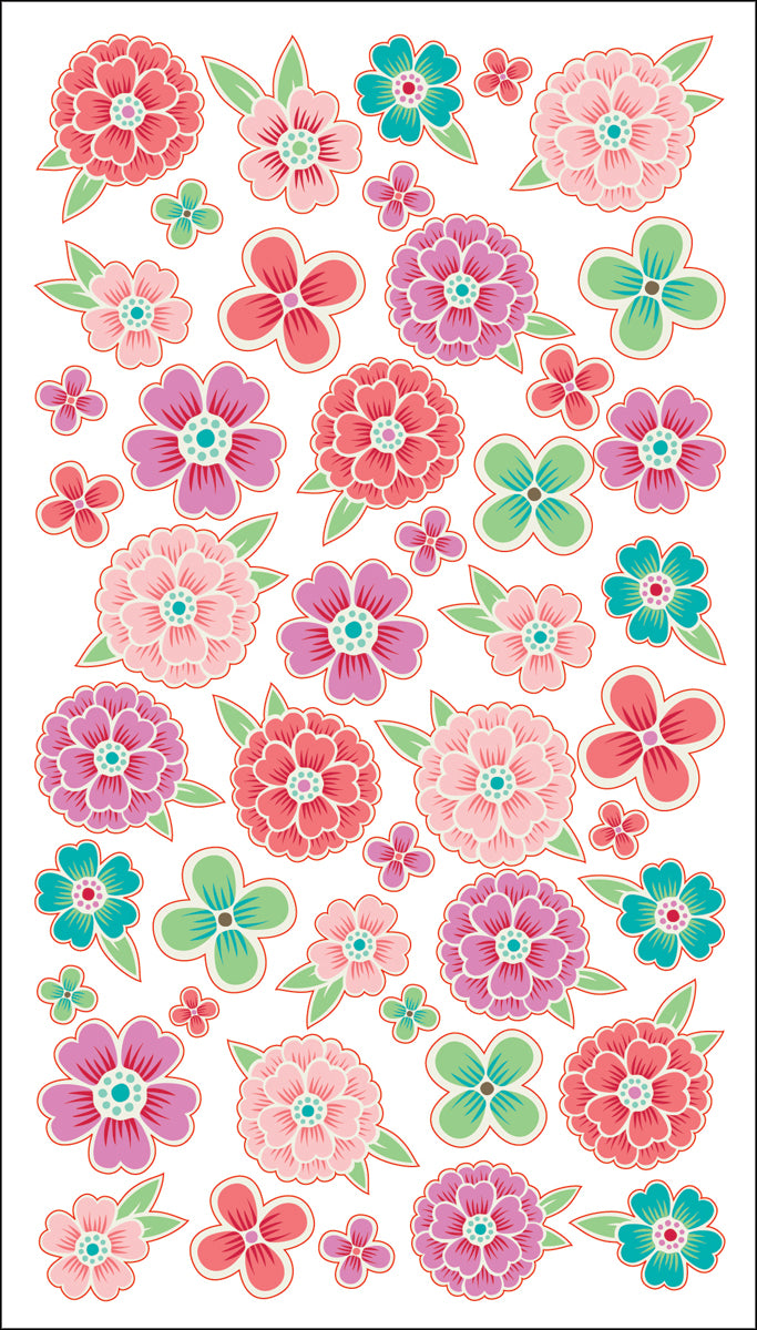Sticko Stickers-Flower Tropics