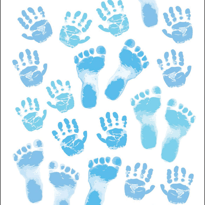 Sticko Stickers - Baby Prints, Blue Boy, 30pcs