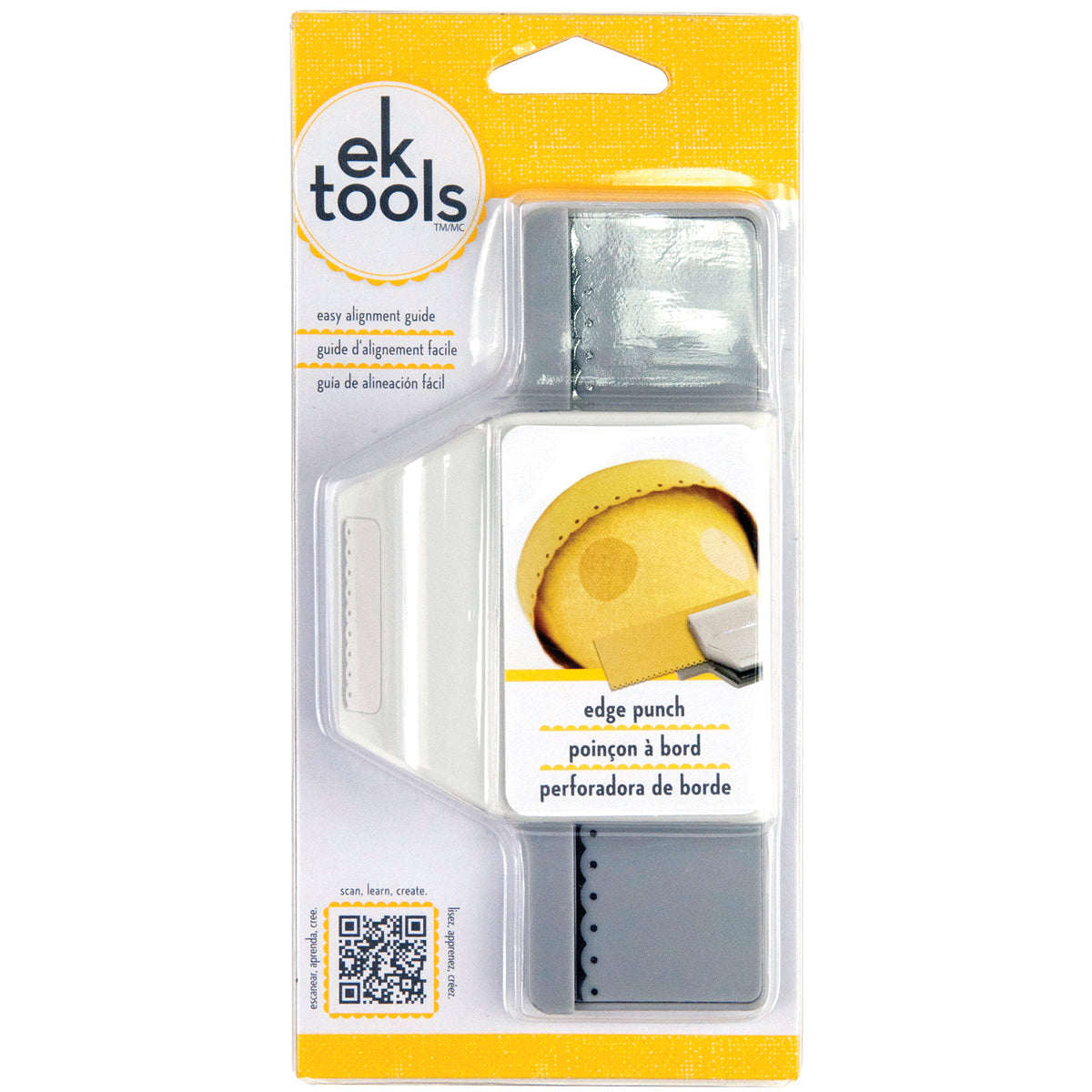 EK Success 2x1" Dotted Scallop Edge Punch