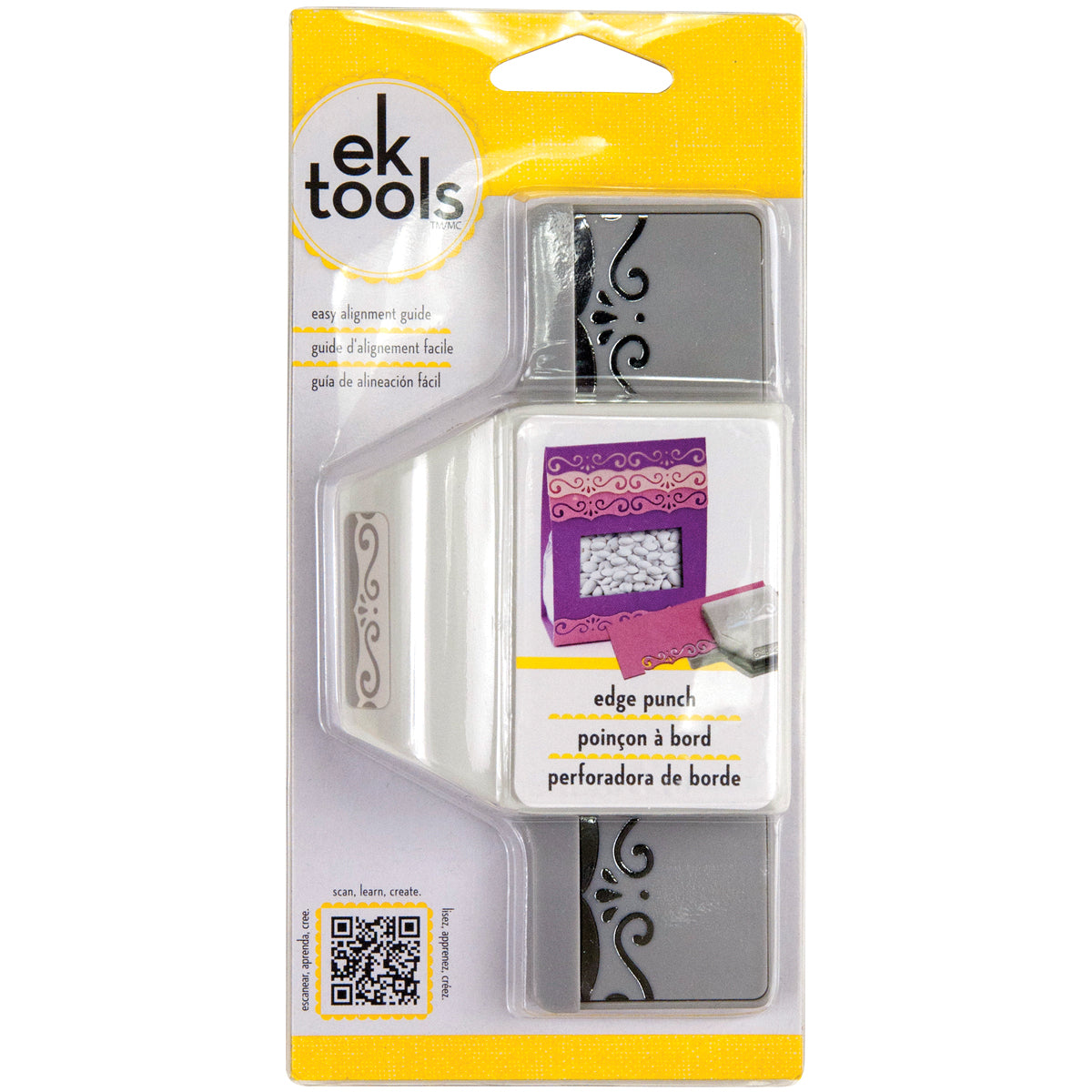 EK Success 2x1" Elegant Flourish Scroll Edge Punch