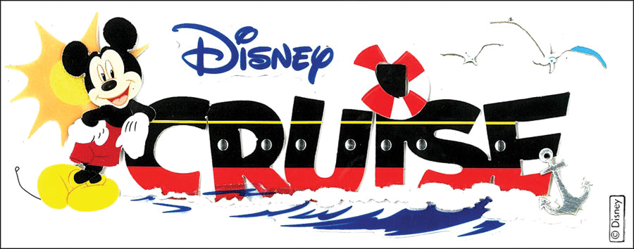 Disney Title Dimensional Stickers-Mickey - Cruise