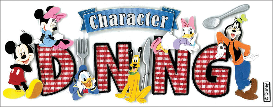 Disney Title Dimensional Stickers-Mickey - Character Dining