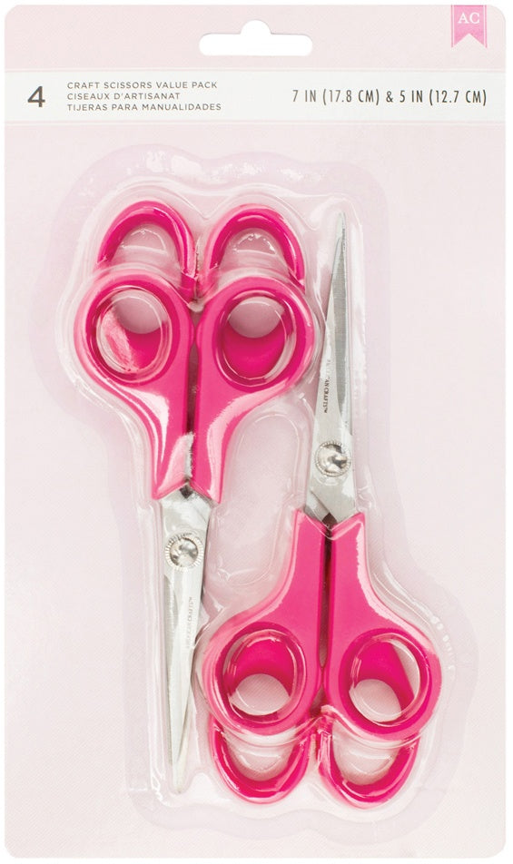 American Crafts Forbici 20,3 cm Rosa Frangia American Crafts Forbici 20,3 cm Rosa Frangia