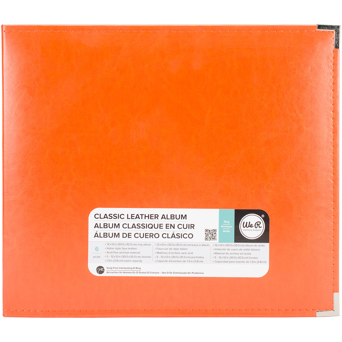 We R Classic Leather D-Ring Album 12X12-22 colors - 633356302230