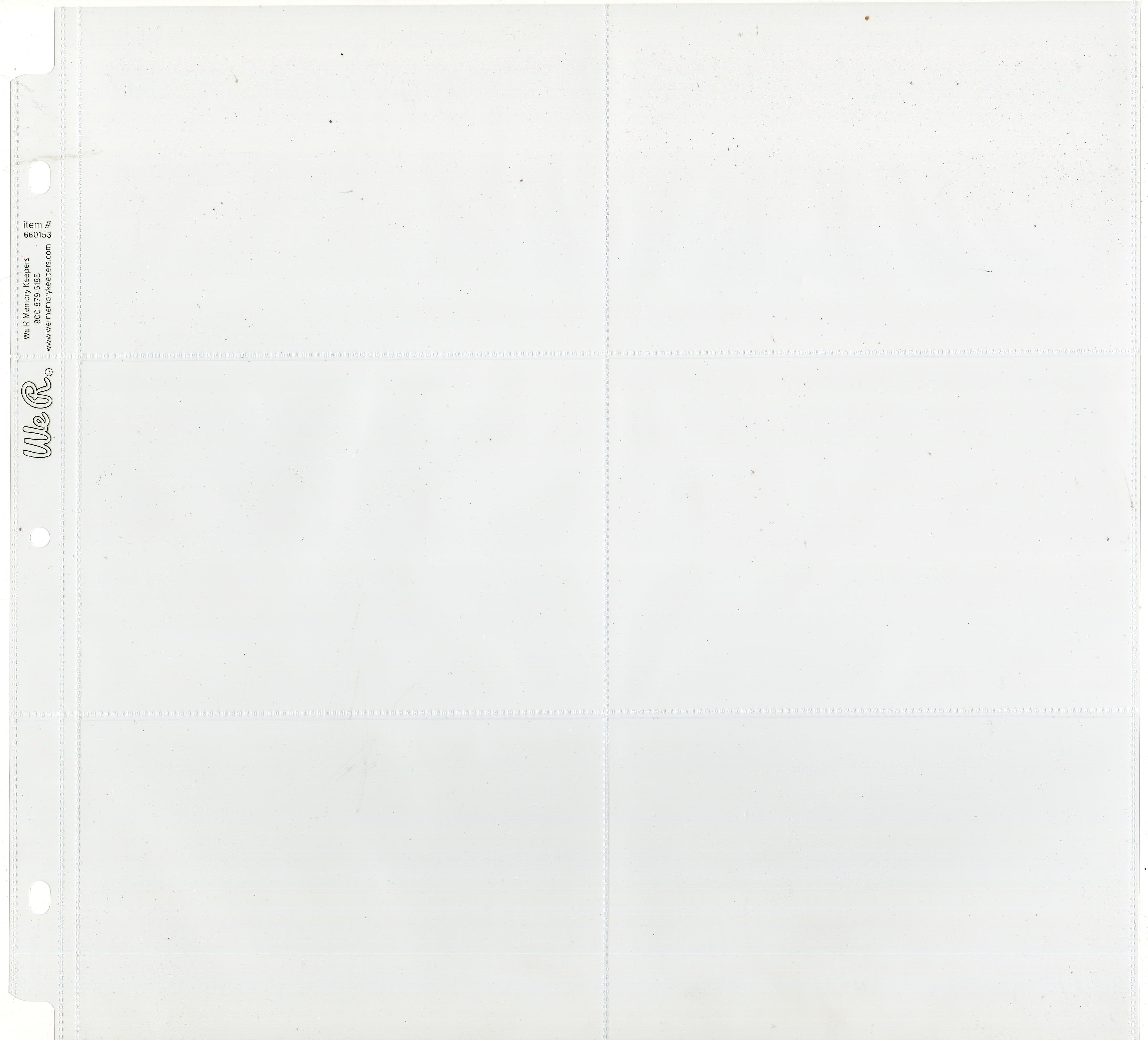 We R 12x12" Post Bound Photo Sleeves with Six 4x6" Pockets