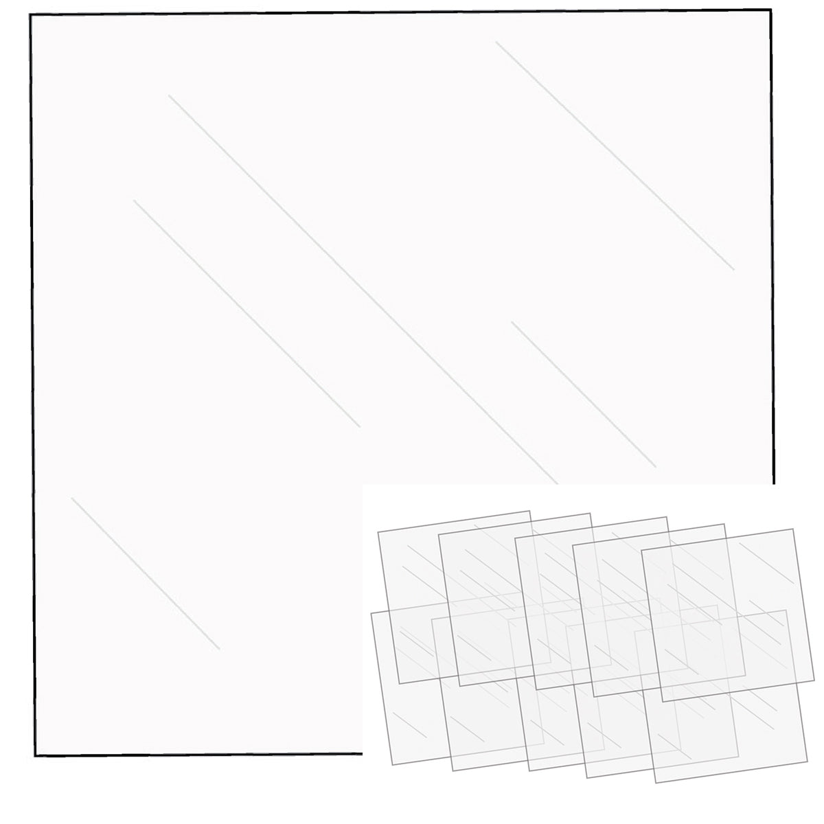 We R FUSEables Fuse Clear Sheets 12"X12"-10 Sheets