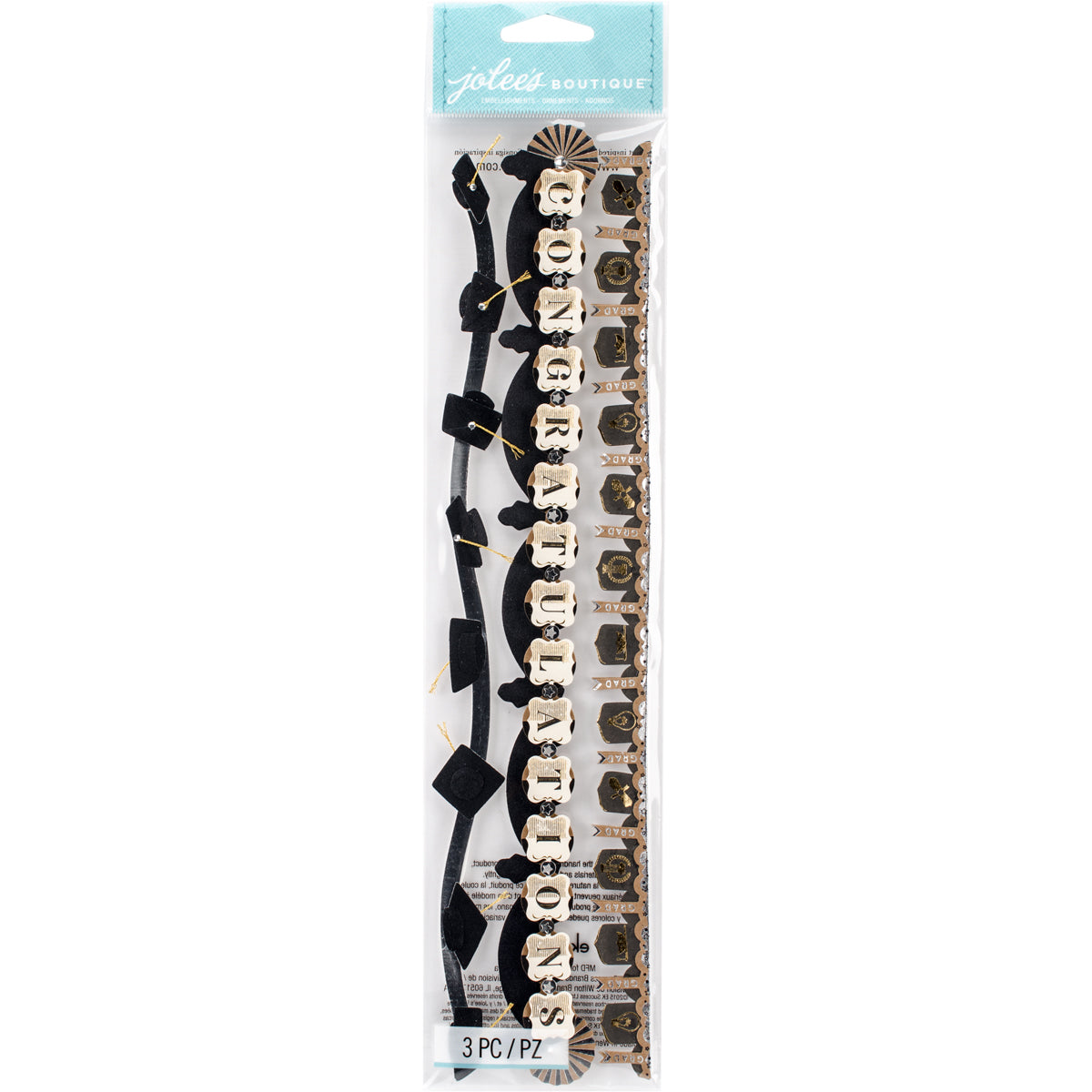 Jolee's Boutique Dimensional Stickers - Graduation, 3pcs